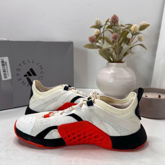 Adidas by Stella McCartney Training Dropset Shoe White Orange IG1142 Women 6.5 - Picture 7 of 10
